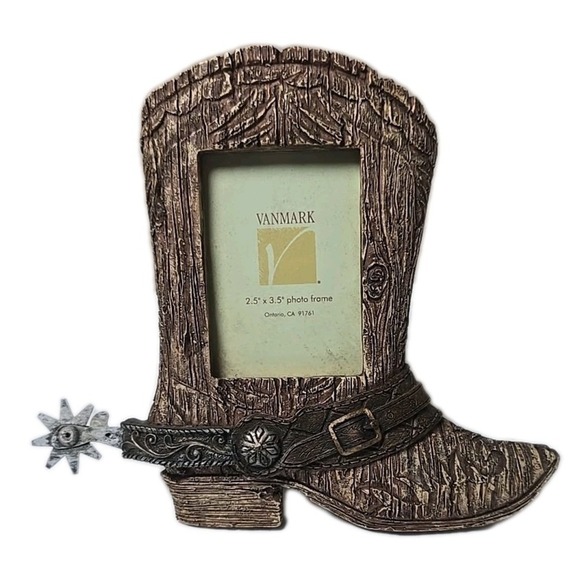 Vanmark Other - 2006 Vanmark Cowboy Boot Spur Photo Frame Picture Size 2 1/2" X 3 1/2"